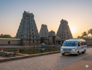 The Green Village Theni: Luxury Caravan Grand Tour (Premium 10+1 Seater Caravan / Luxury Tempo Traveller)