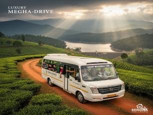 Theni, Meghamalai, and Thekkady  12+1 Seater Tempo Traveller