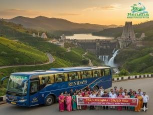 : 40 Seater Bus Rental Theni to Kodaikanal | Group Tour Package | Rengha Holidays & Thenicalltaxi