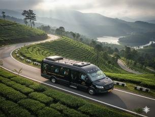 Theni to Trichy International Airport 12+1 Tempo Traveller