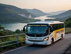 Theni to Cochin (Kochi) Tour Package Luxury 2+2 Seating 53 Seater AC Coach by thenicalltaxi