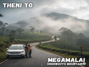 Premium Misty Peaks Day Trip: Theni to Megamalai (Highwavys Mountains)